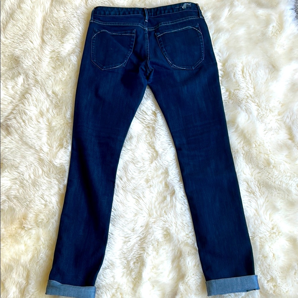 Earnest Sewn Blue Straight Leg Jeans Timeless Design